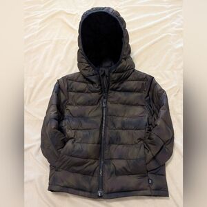 GAP Kids Green/Navy Camo Puffer Jacket